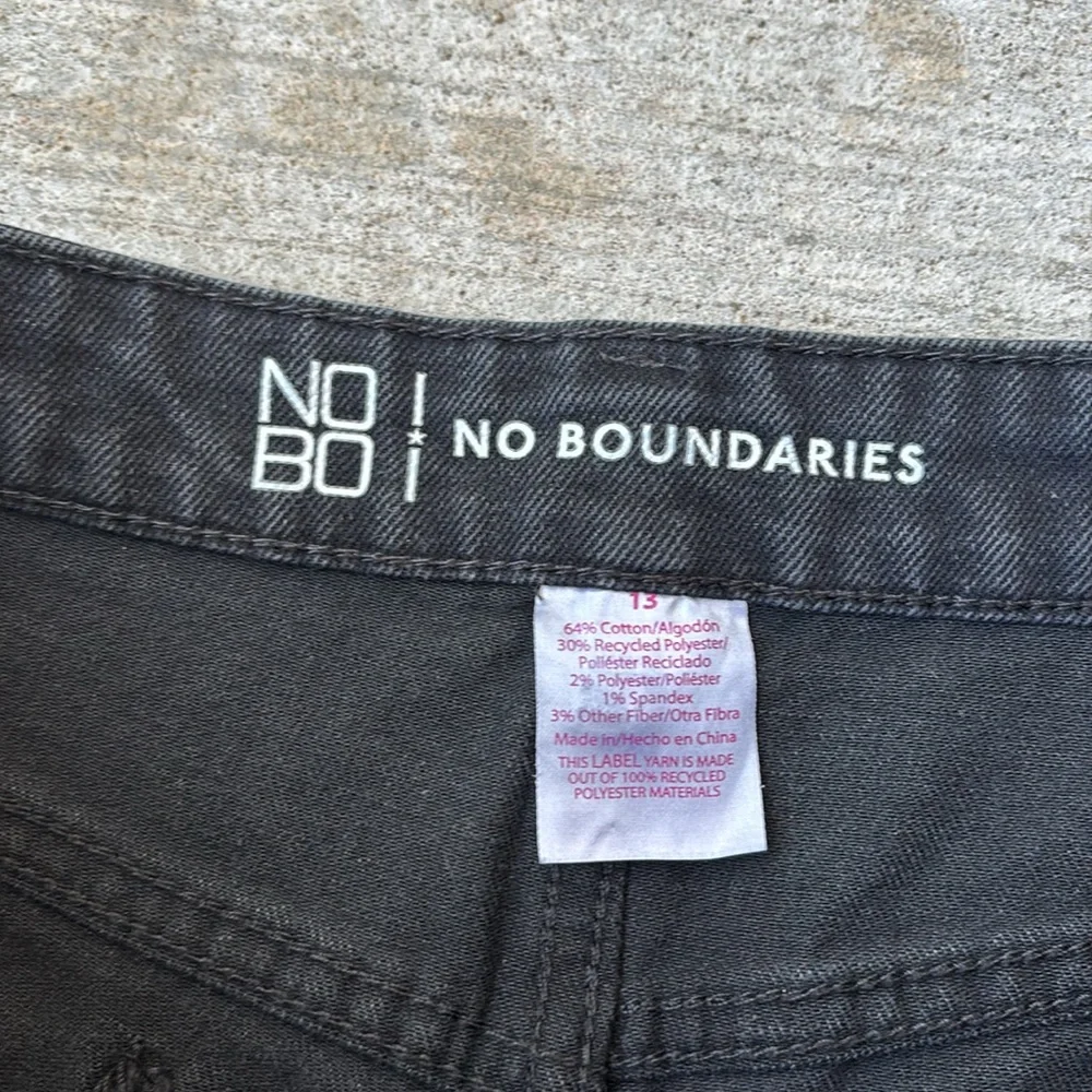 No Boundaries Black Wash Jean Shorts